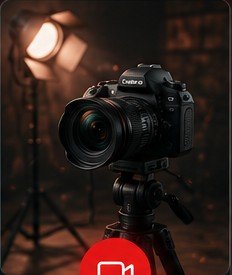 Captação profissional e videomaker